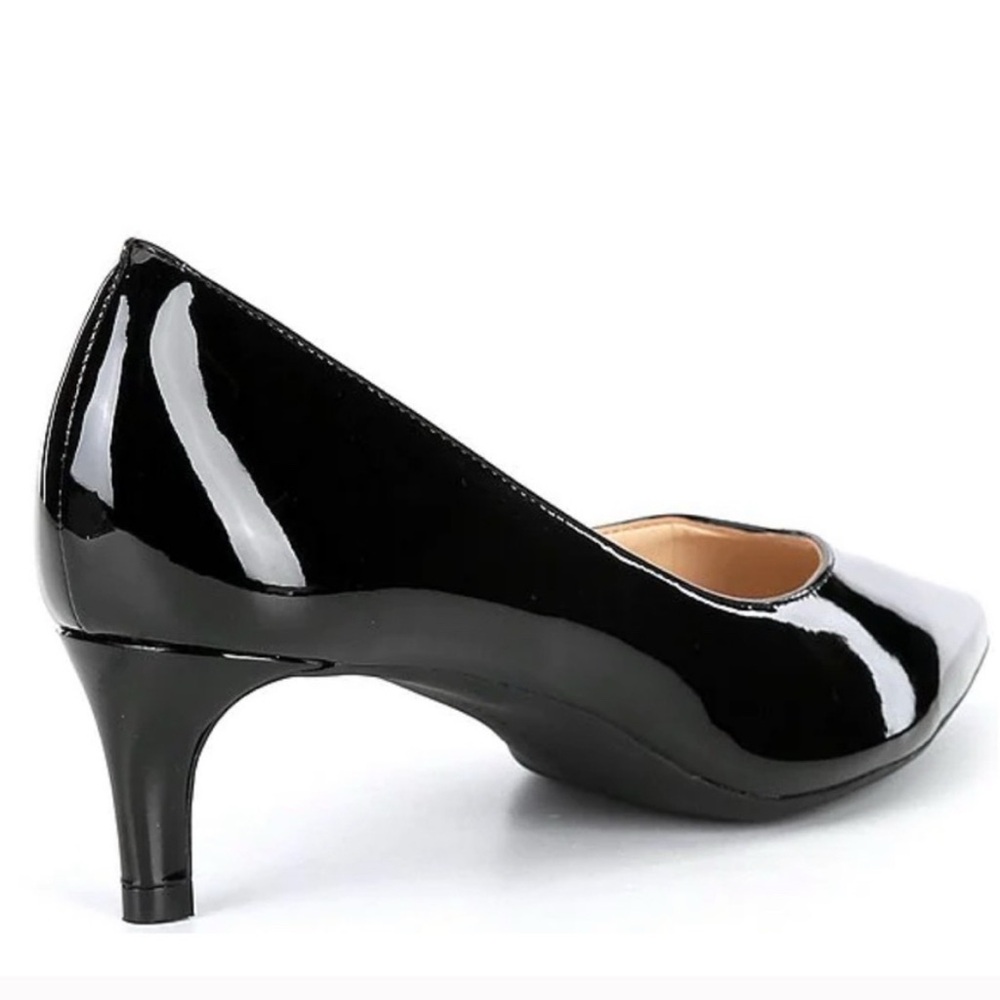 Alex Marie Black Patent • Man Made • kitten Heel Pumps • sleek • Dillards brand• - Picture 3 of 17